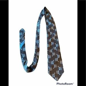 Valentino Cravatte 66181 Silk Tie Navy Blue